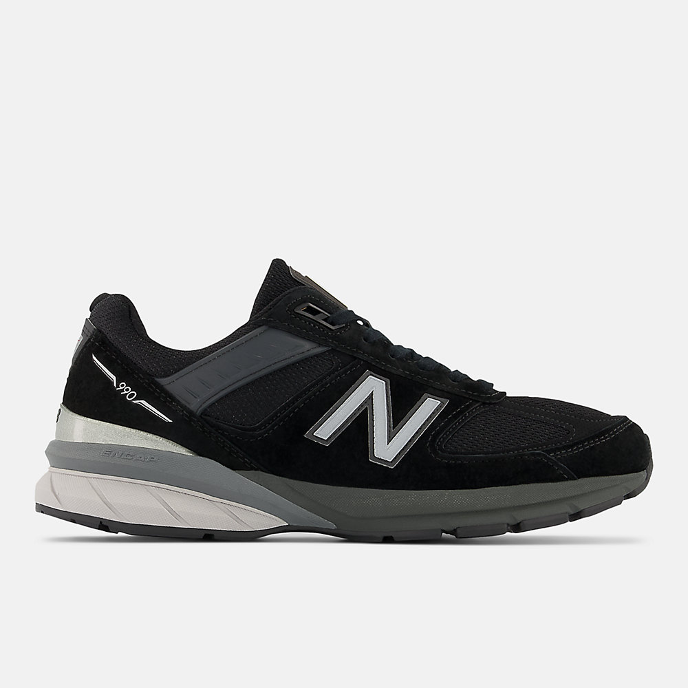 New Balance MADE in USA 990v5 Core Shoes Black with Silver